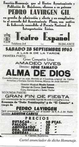 25.- 1963 Cartel Homenaje 1963